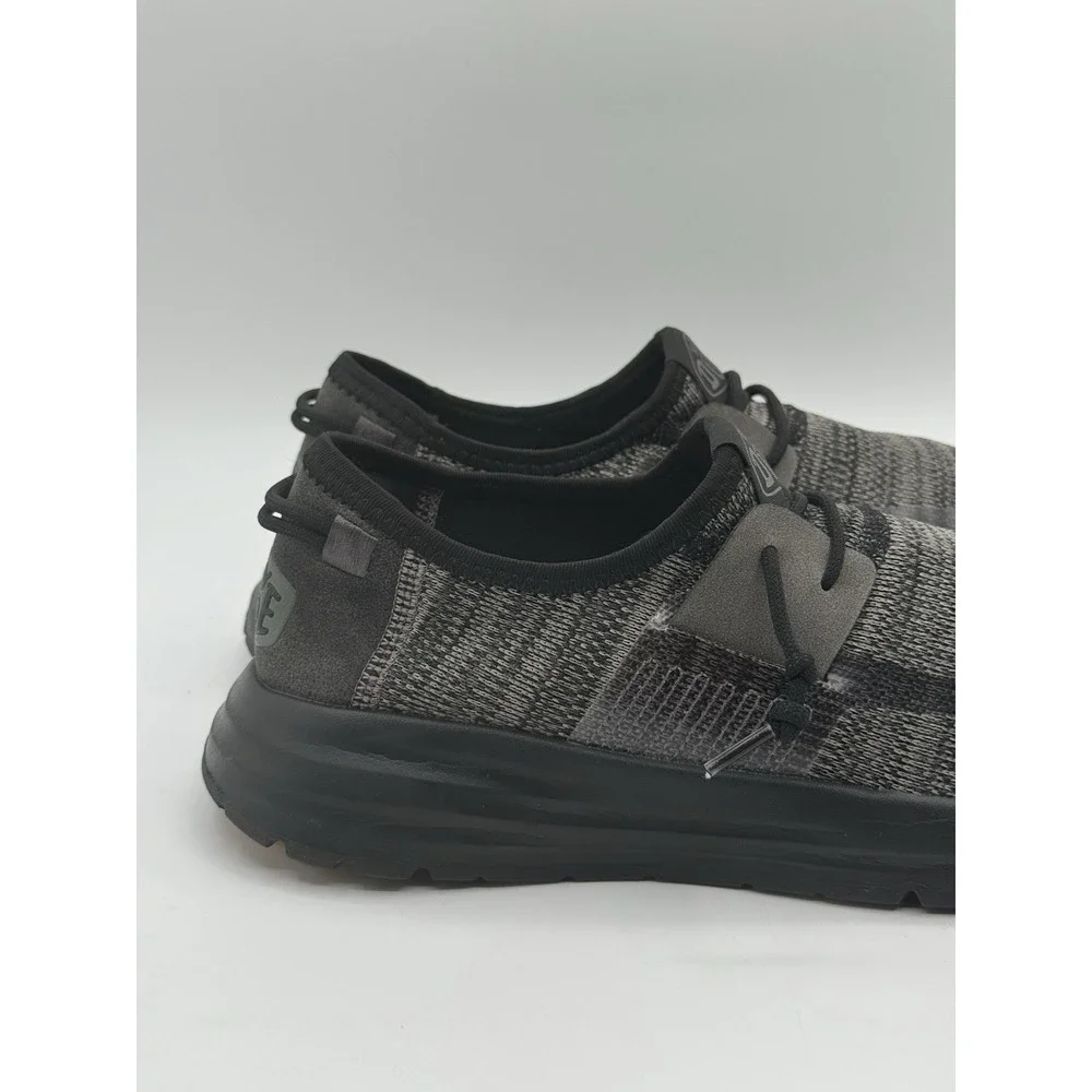 HEY DUDE Sirocco Neutrals Black Night Slip-On Sneaker Shoe Sz M8 Pre-owned
